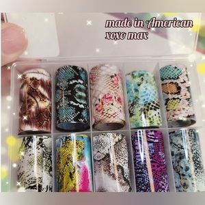 SNAKESKIN Nail Foil Kit 1/$15, 2/$25, 3/$30, 4/$35.$5 each additional!